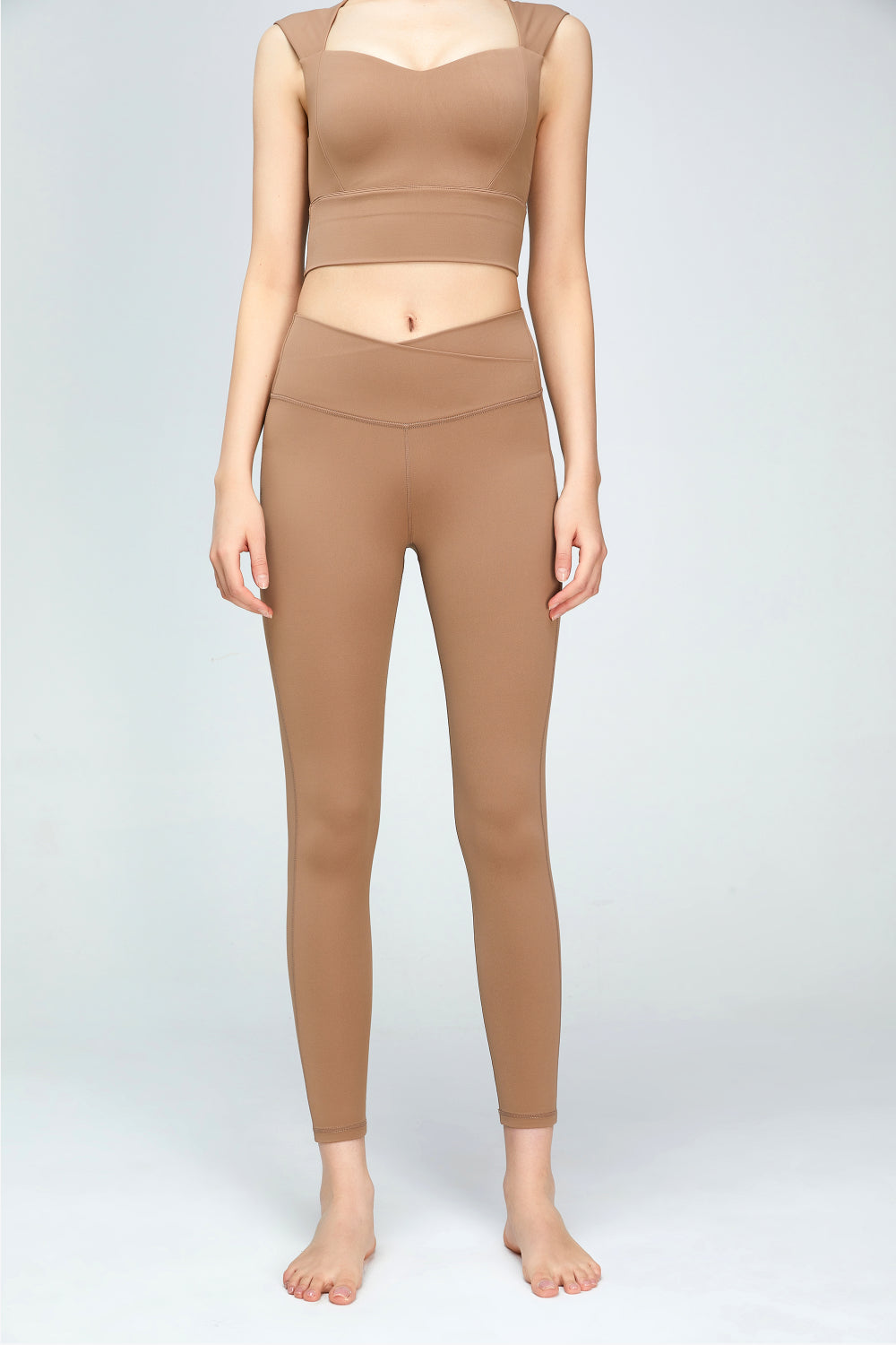 v-waist sports leggings