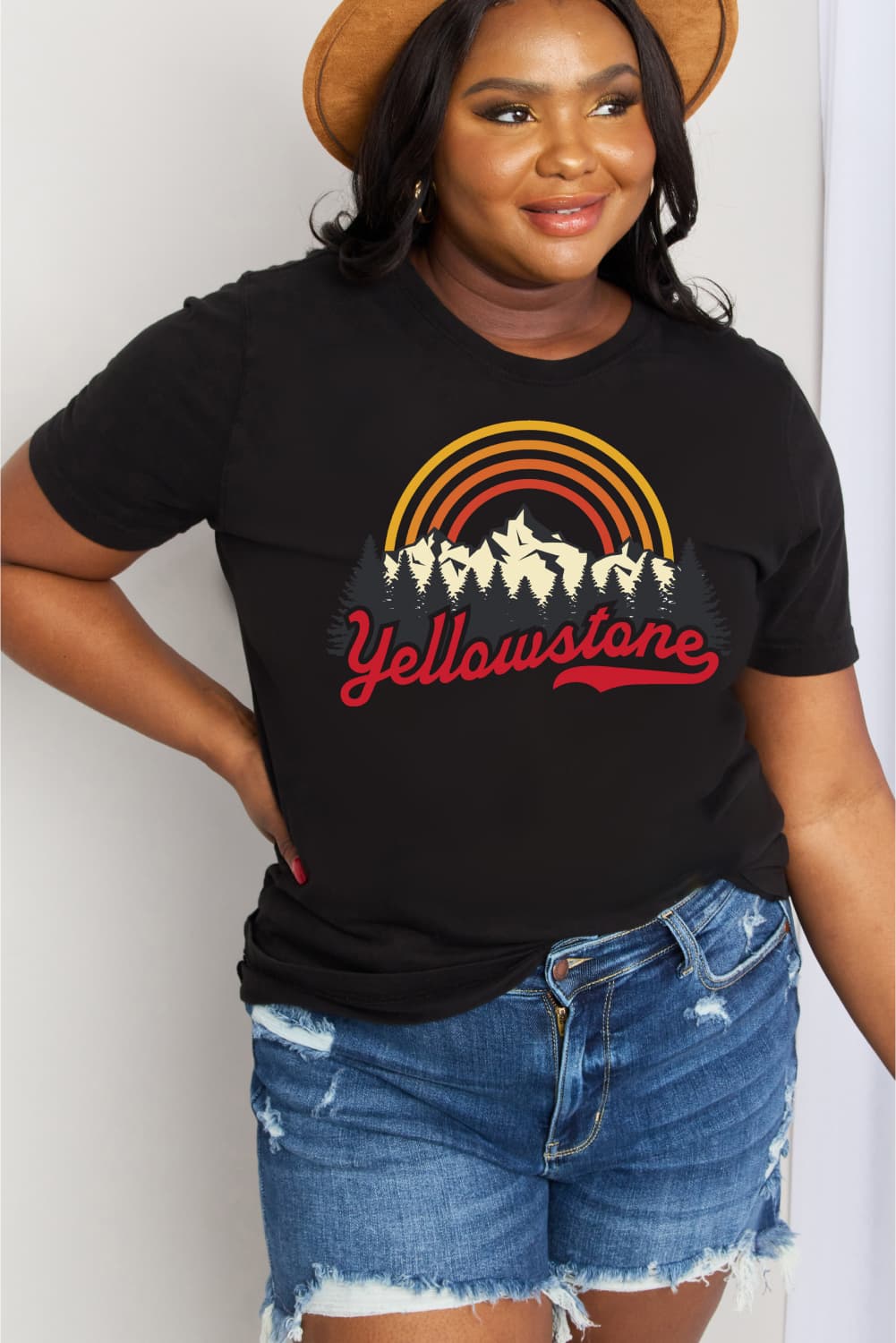 simply love full size yellowstone graphic cotton tee