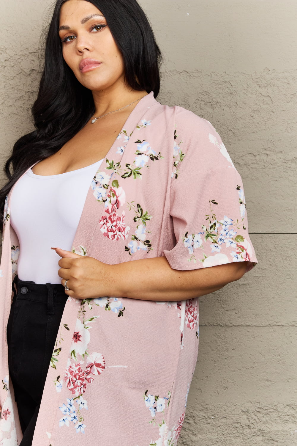 justin taylor aurora rose floral kimono