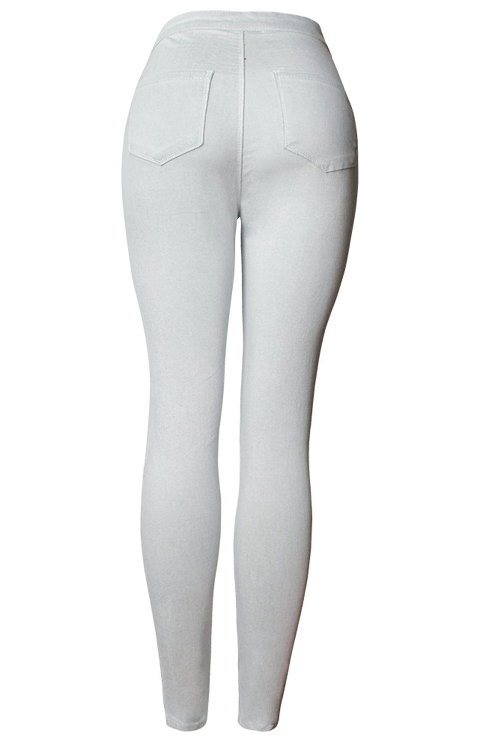 flower embroidery cutout jeans
