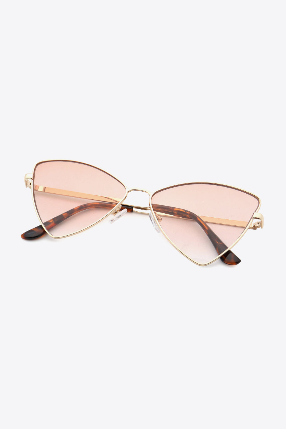 metal frame cat-eye sunglasses