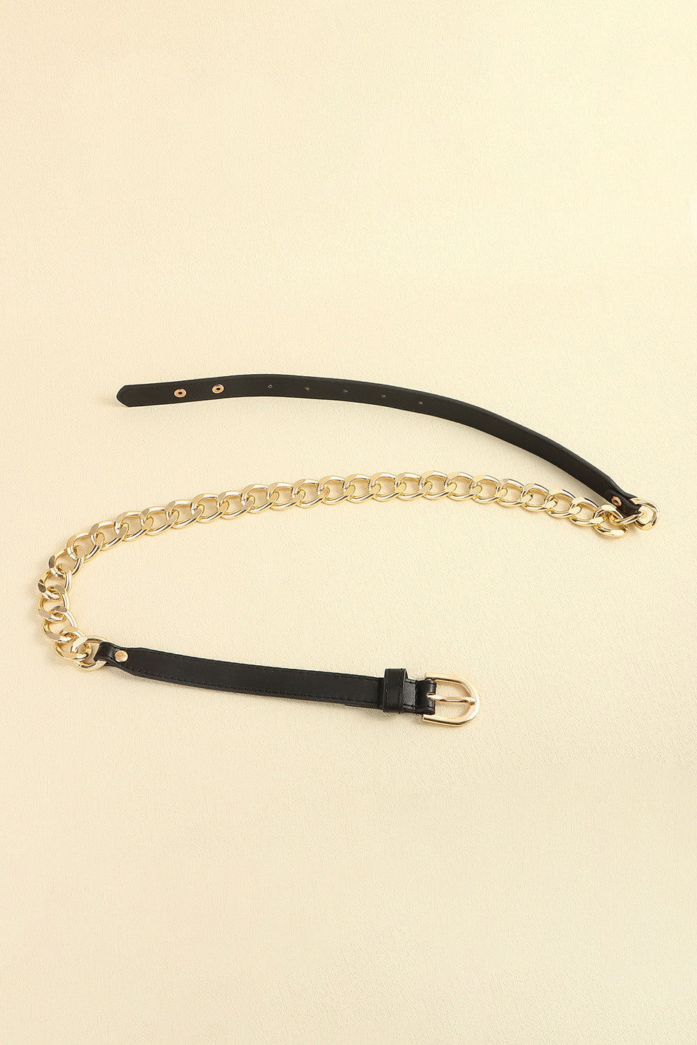 pu leather chain belt