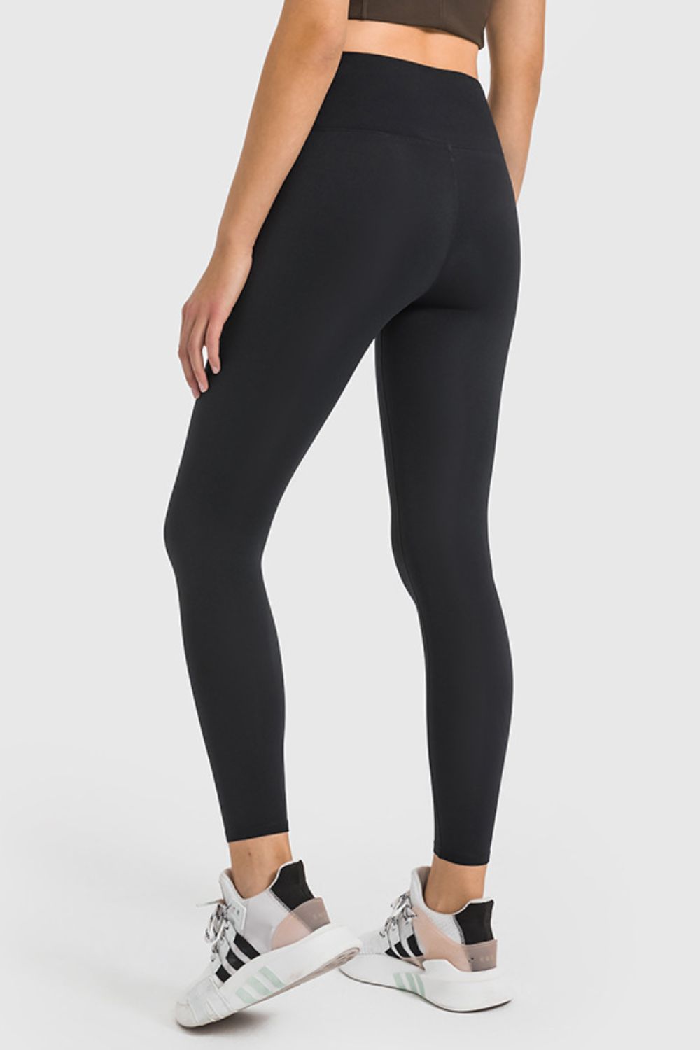 high waist ankle-length yoga leggings