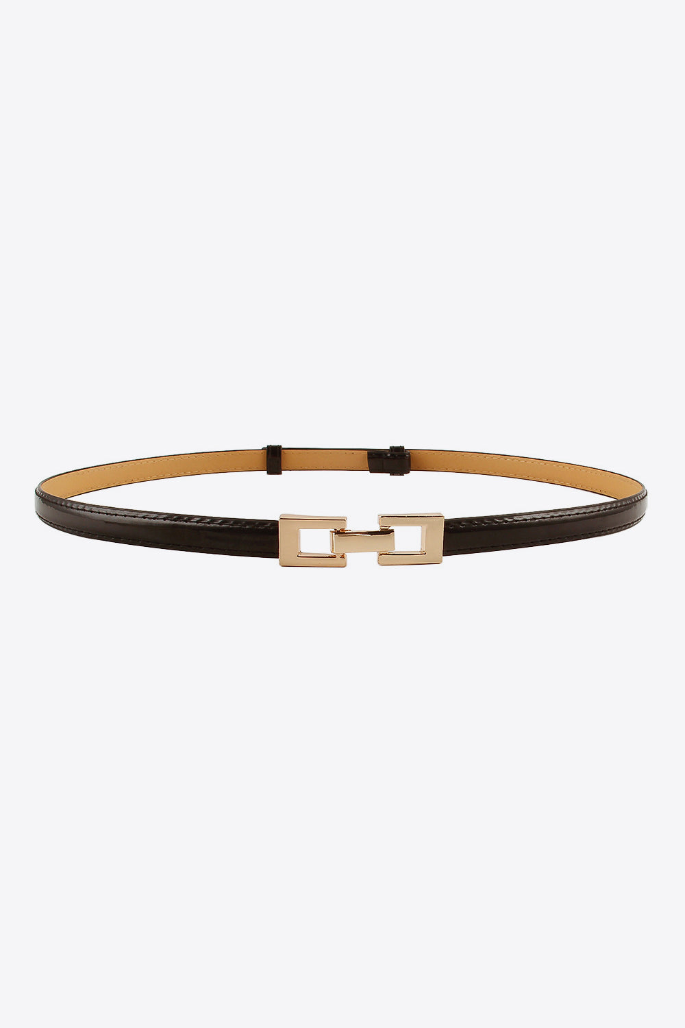 pu skinny belt