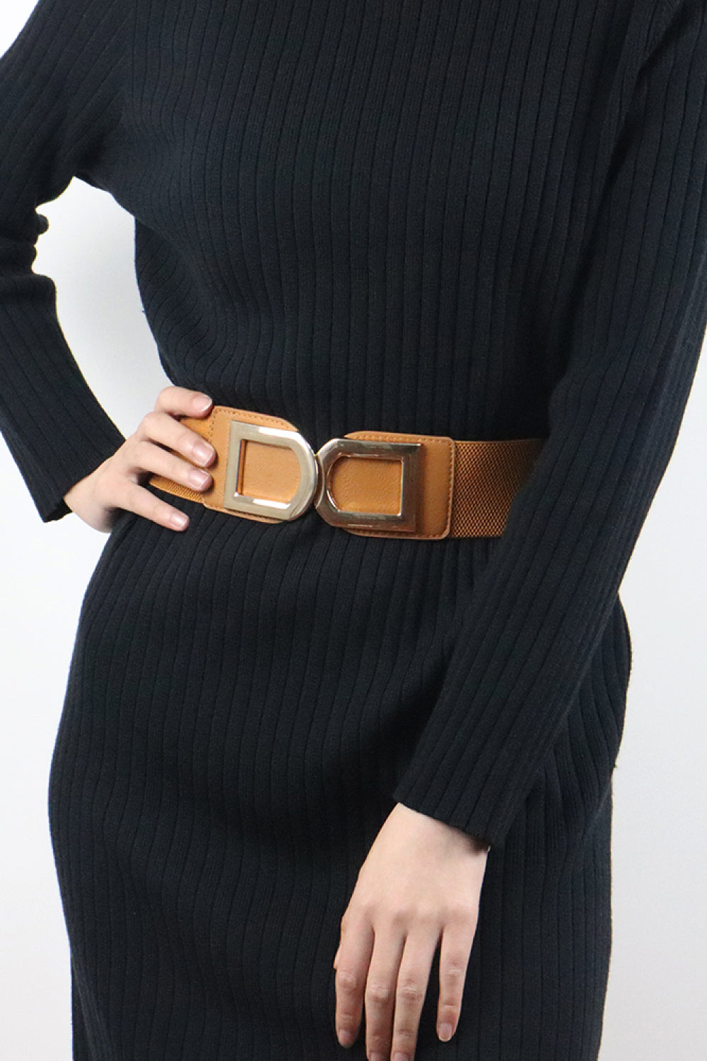 double d buckle pu belt