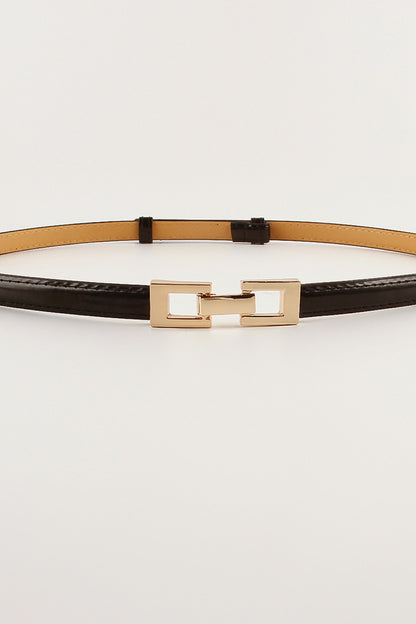 PU Skinny Belt