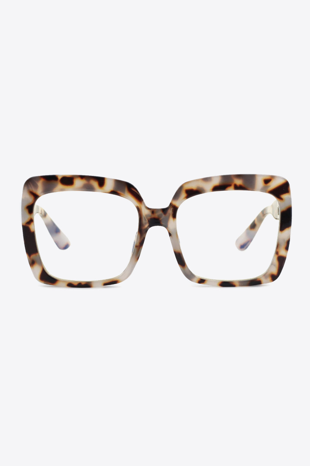 tortoiseshell full rim square sunglasses