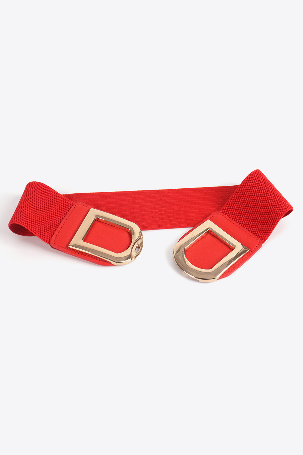 double d buckle pu belt