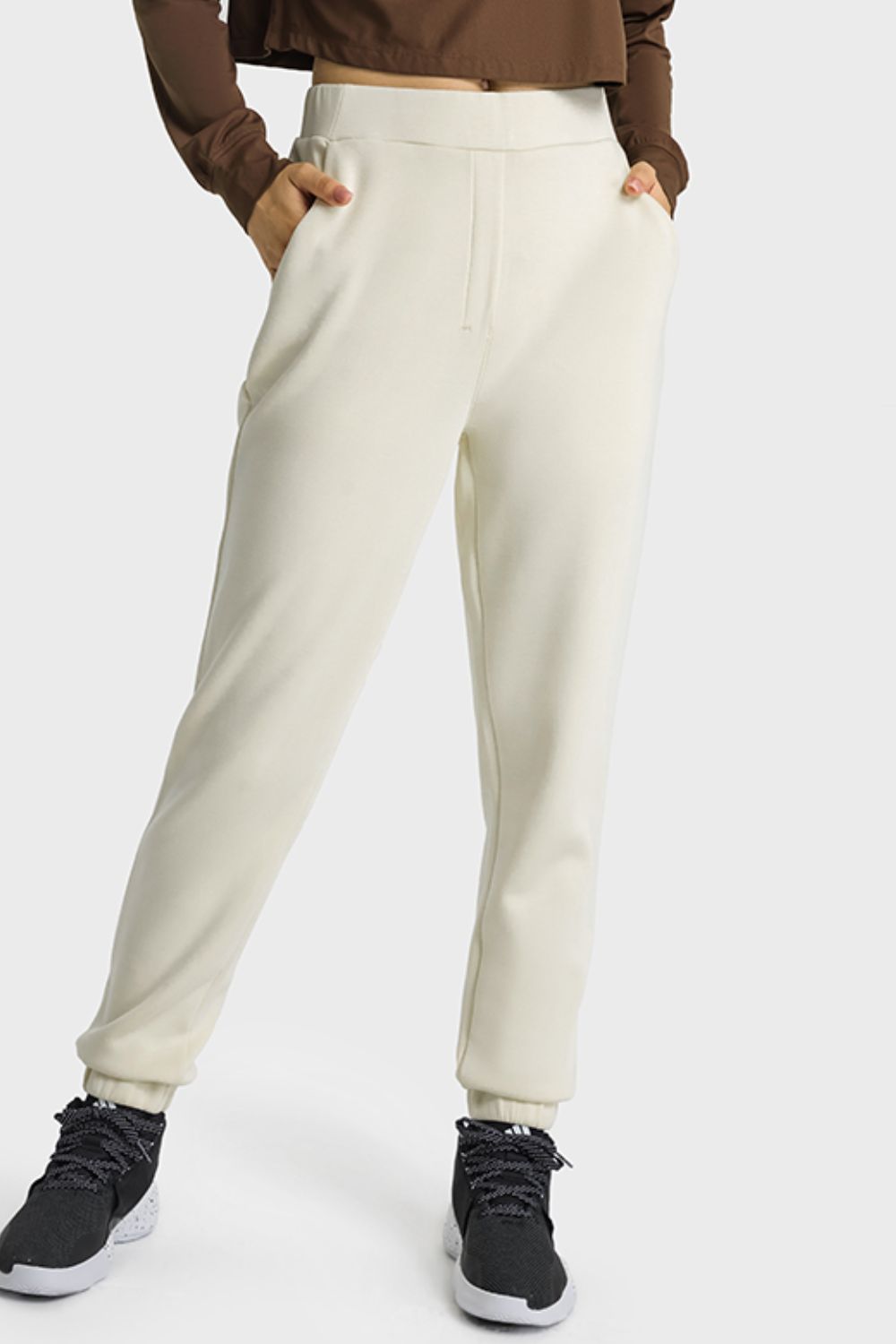 pull-on joggers with side pockets