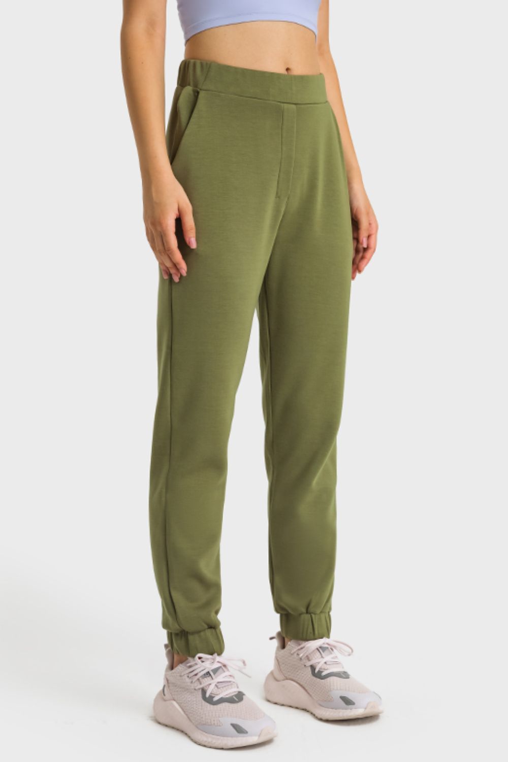 pull-on joggers with side pockets