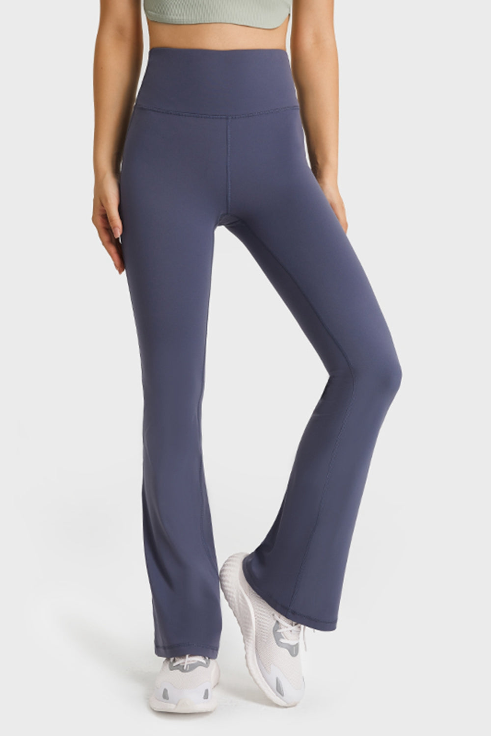 elastic waist flare yoga pants