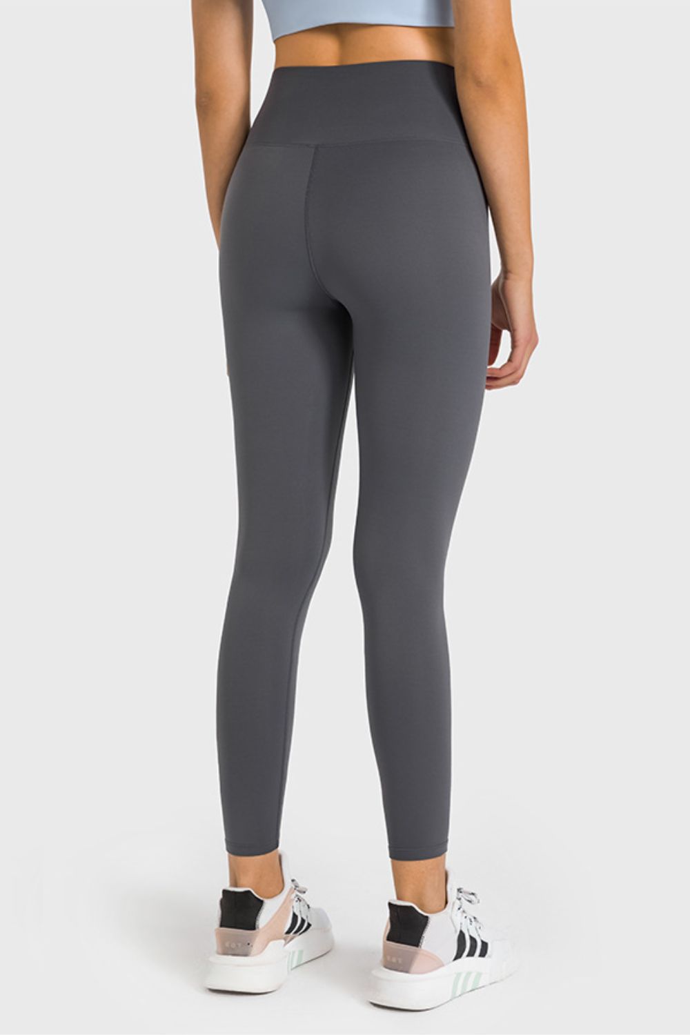 high waist ankle-length yoga leggings