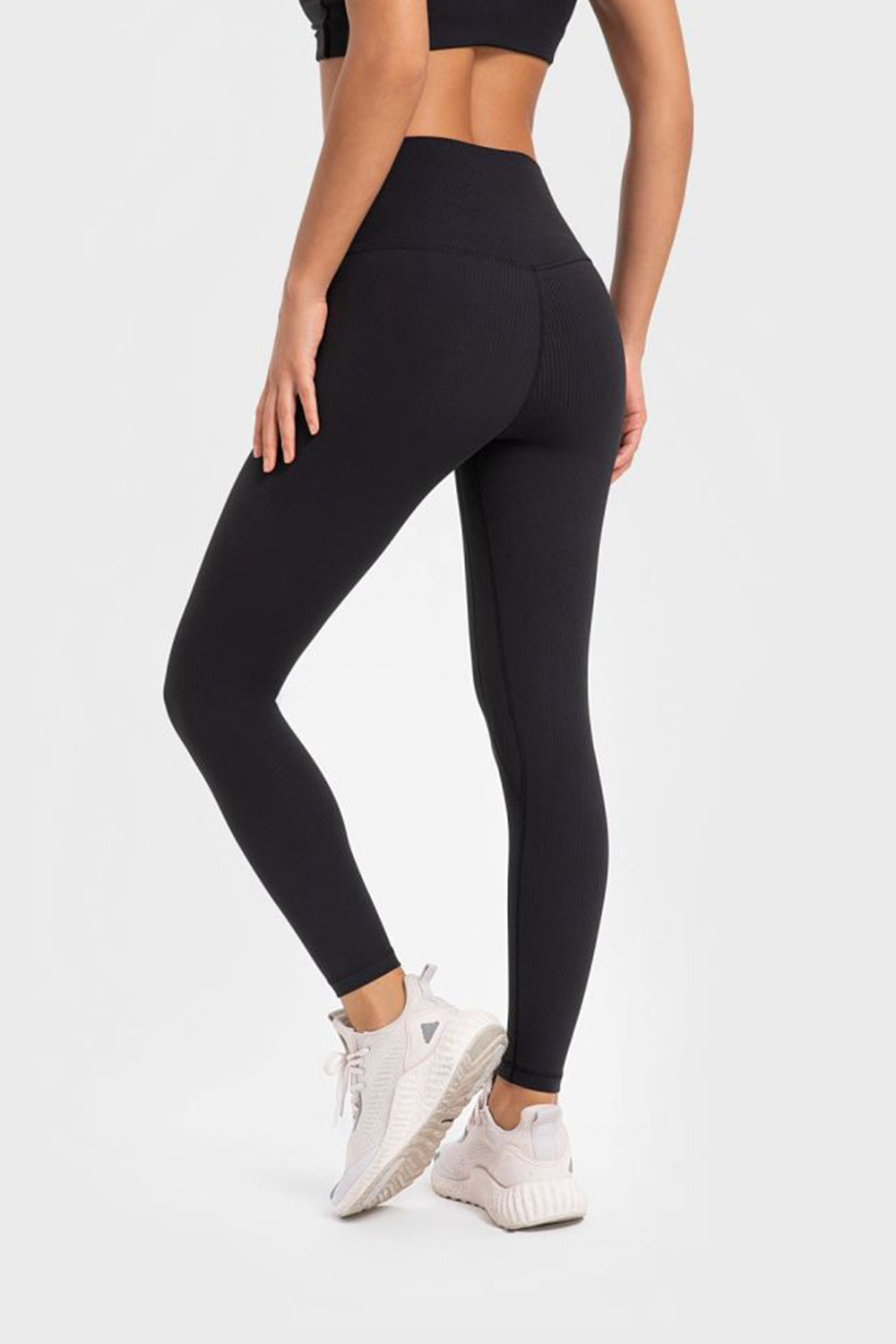 highly stretchy wide waistband yoga leggings