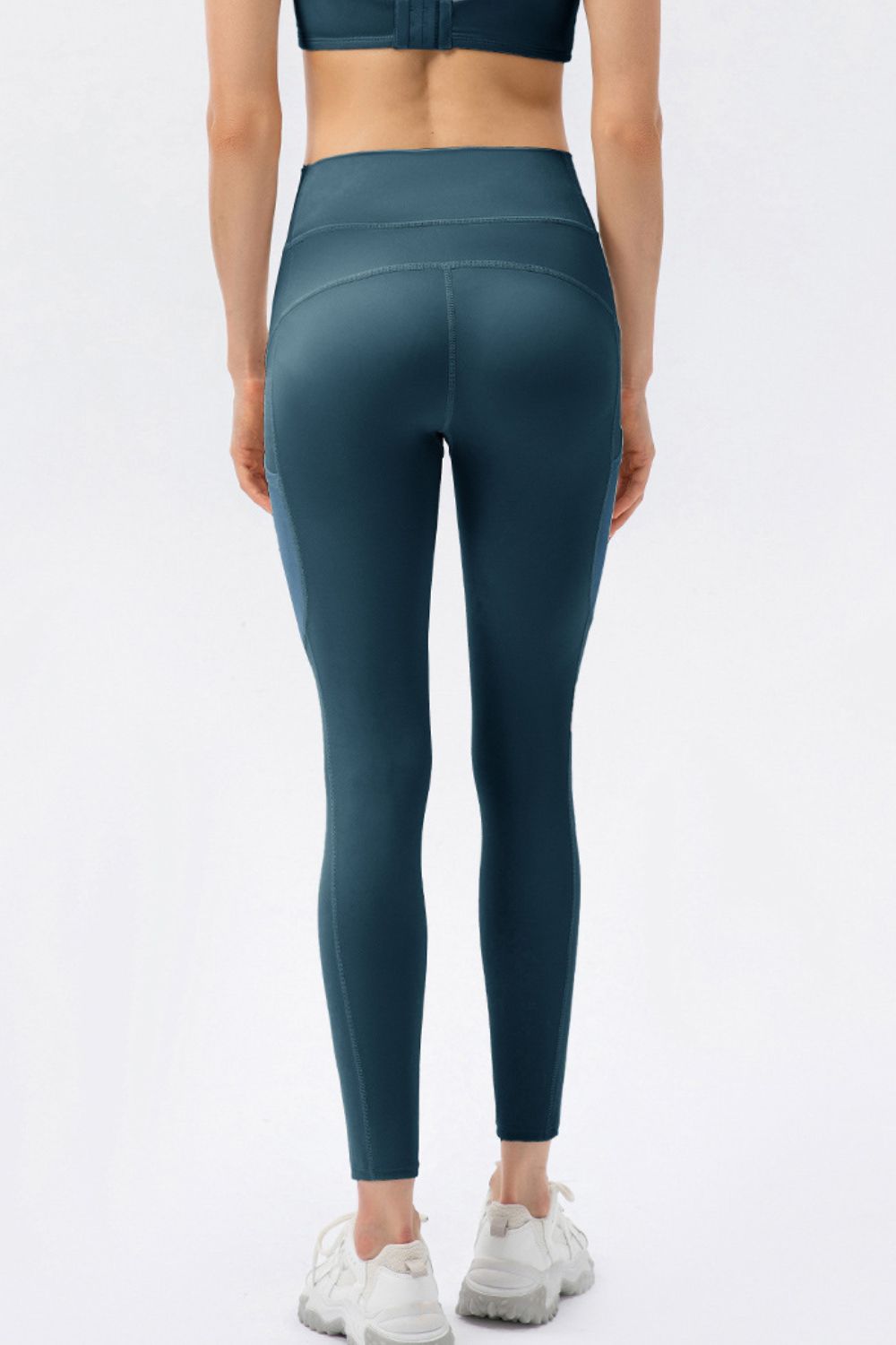 high waist slim fit long sports pants