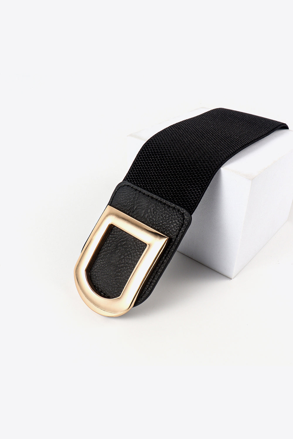 double d buckle pu belt