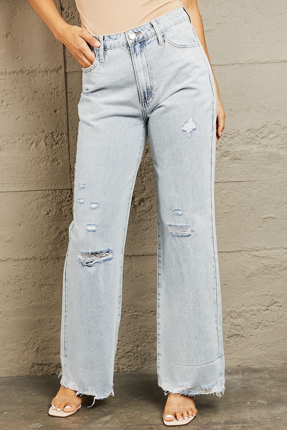 bayeas high waist flare jeans