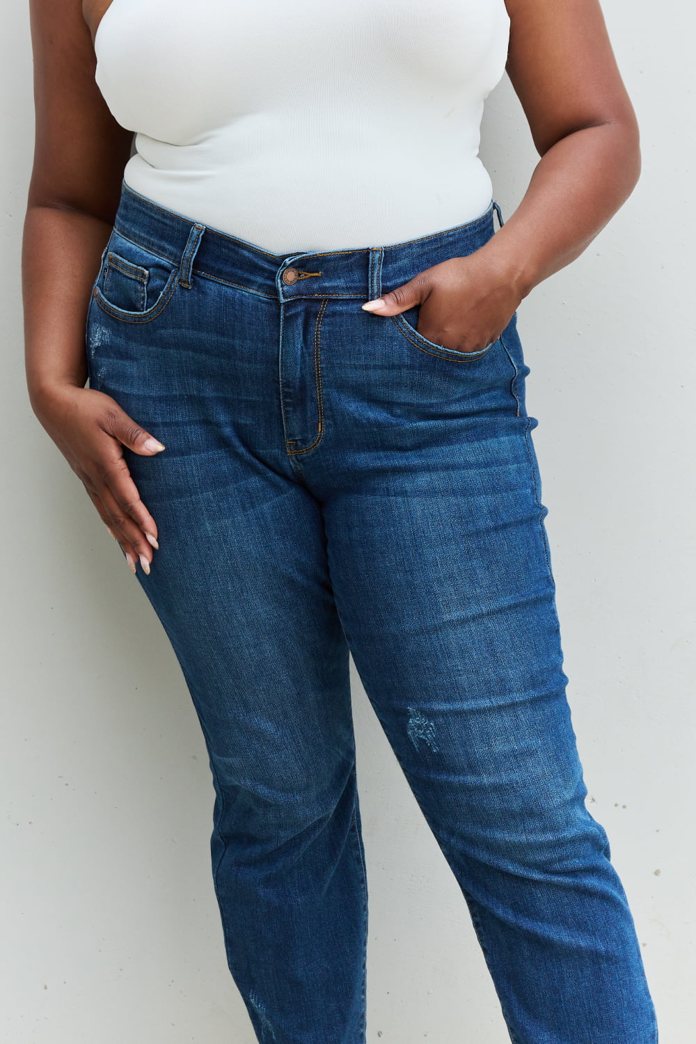 judy blue aila regular full size mid rise cropped relax fit jeans