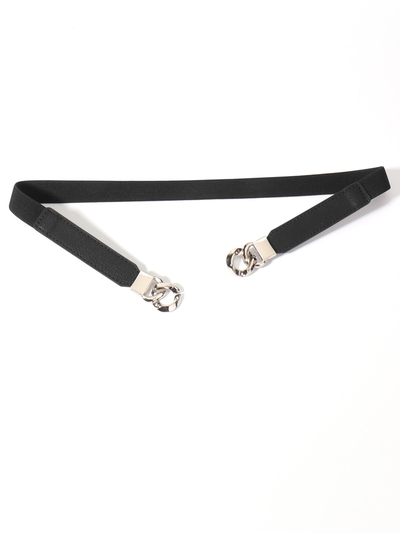 zinc alloy buckle elastic pu belt