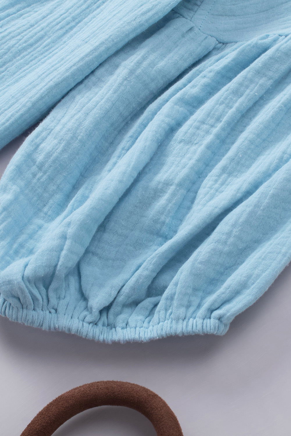 dropped shoulder v-neck blouse