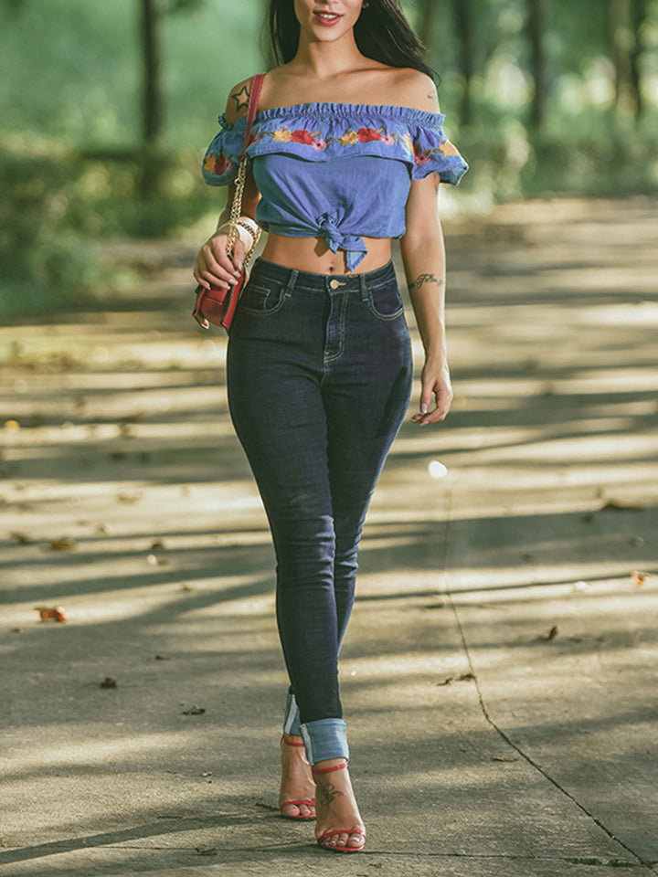 plus size full size button fly long jeans