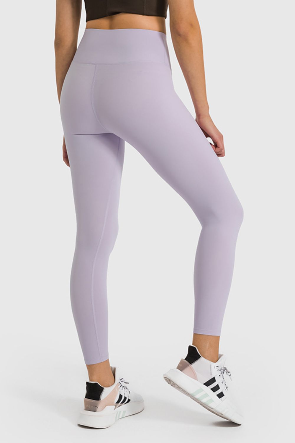 high waist ankle-length yoga leggings