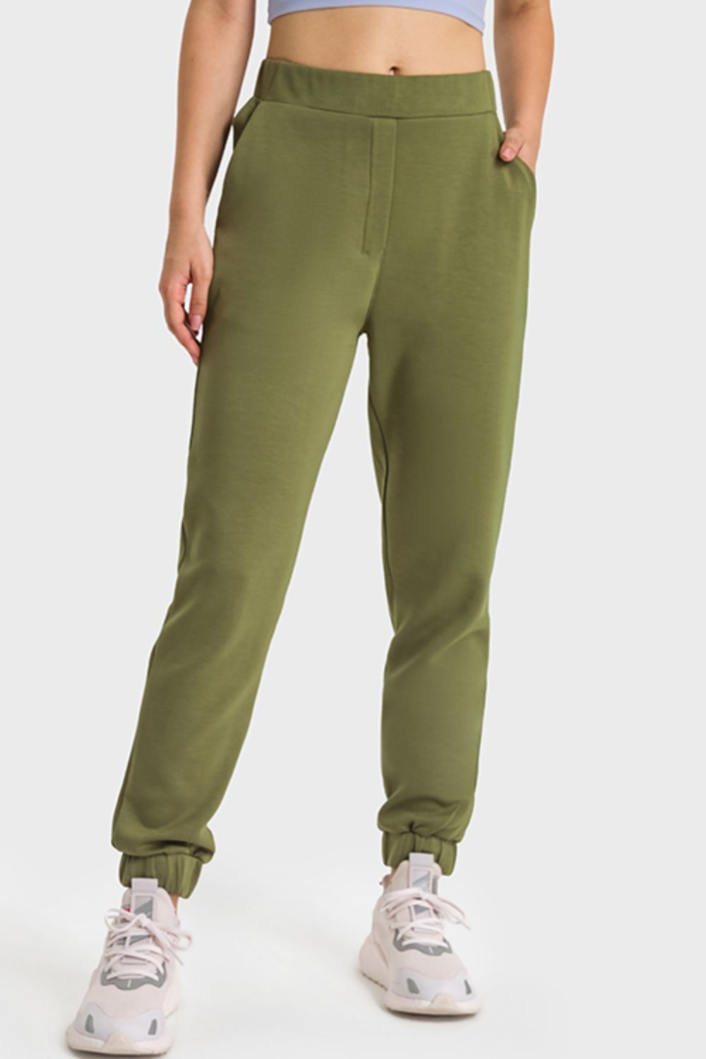 pull-on joggers with side pockets