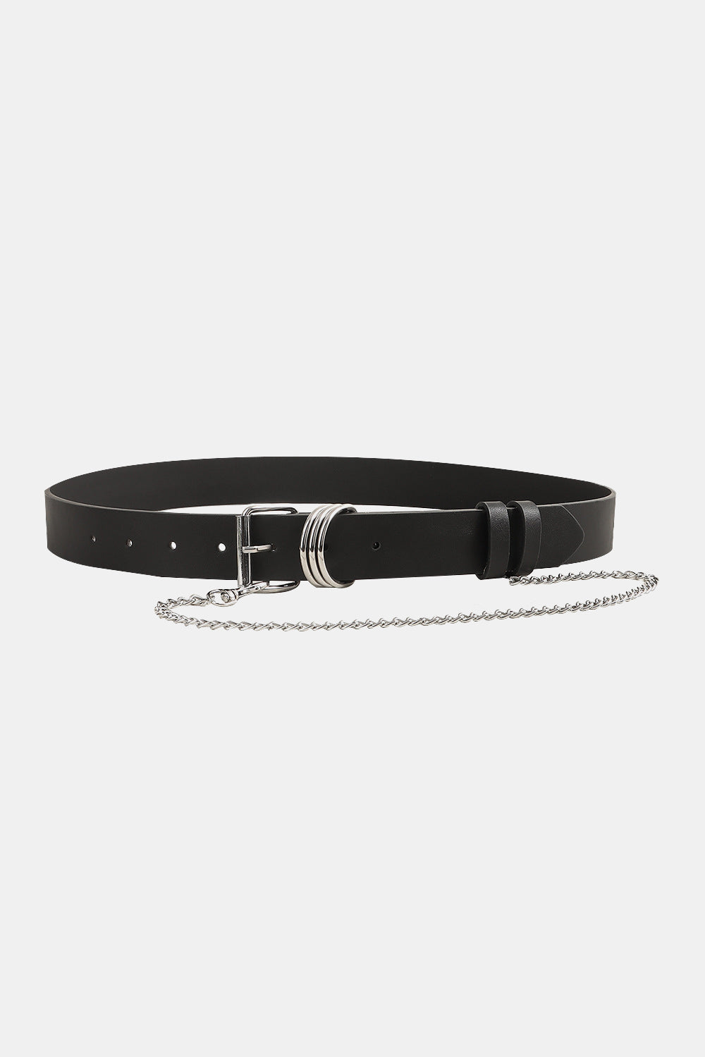 pu leather alloy chain belt