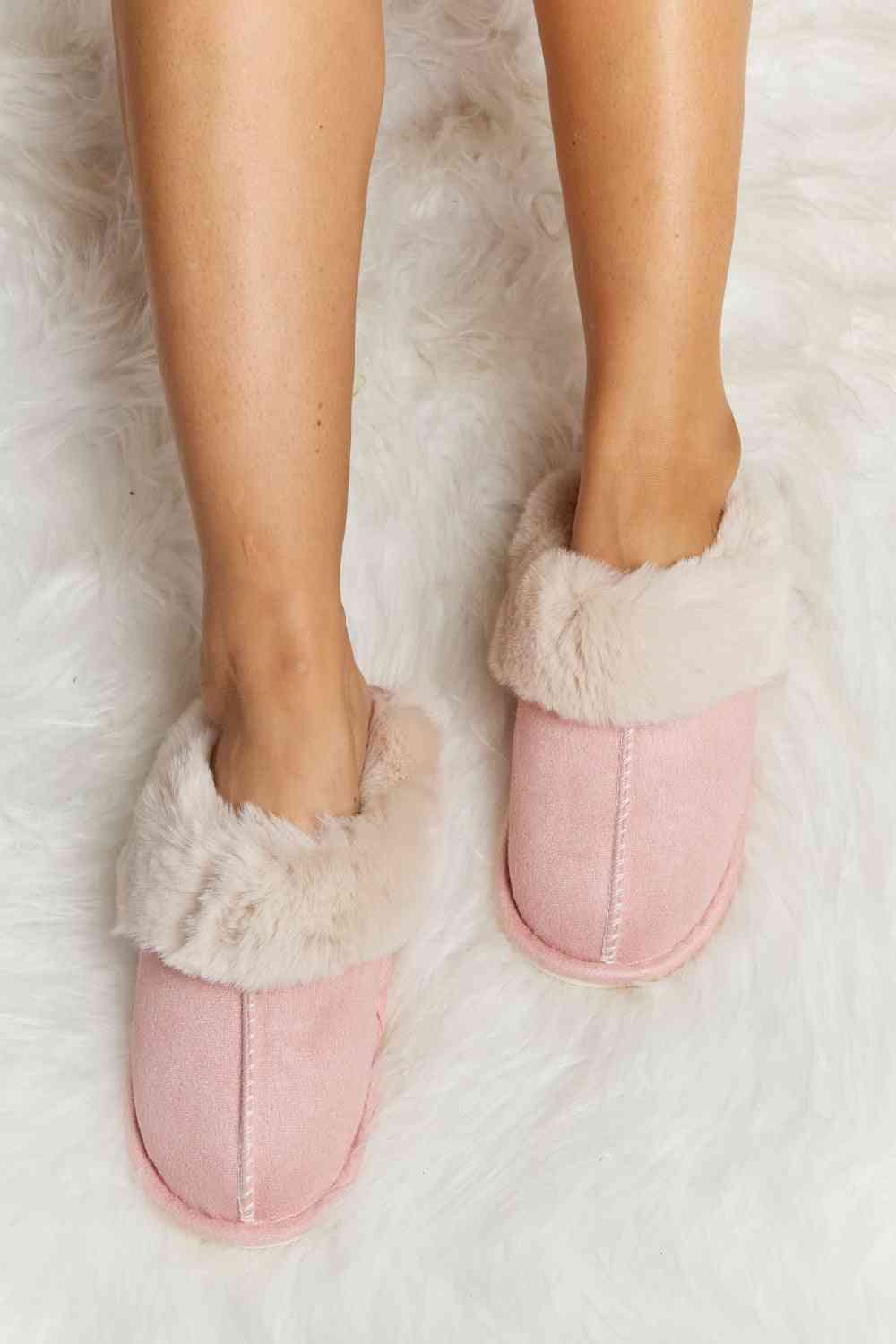 melody fluffy indoor slippers