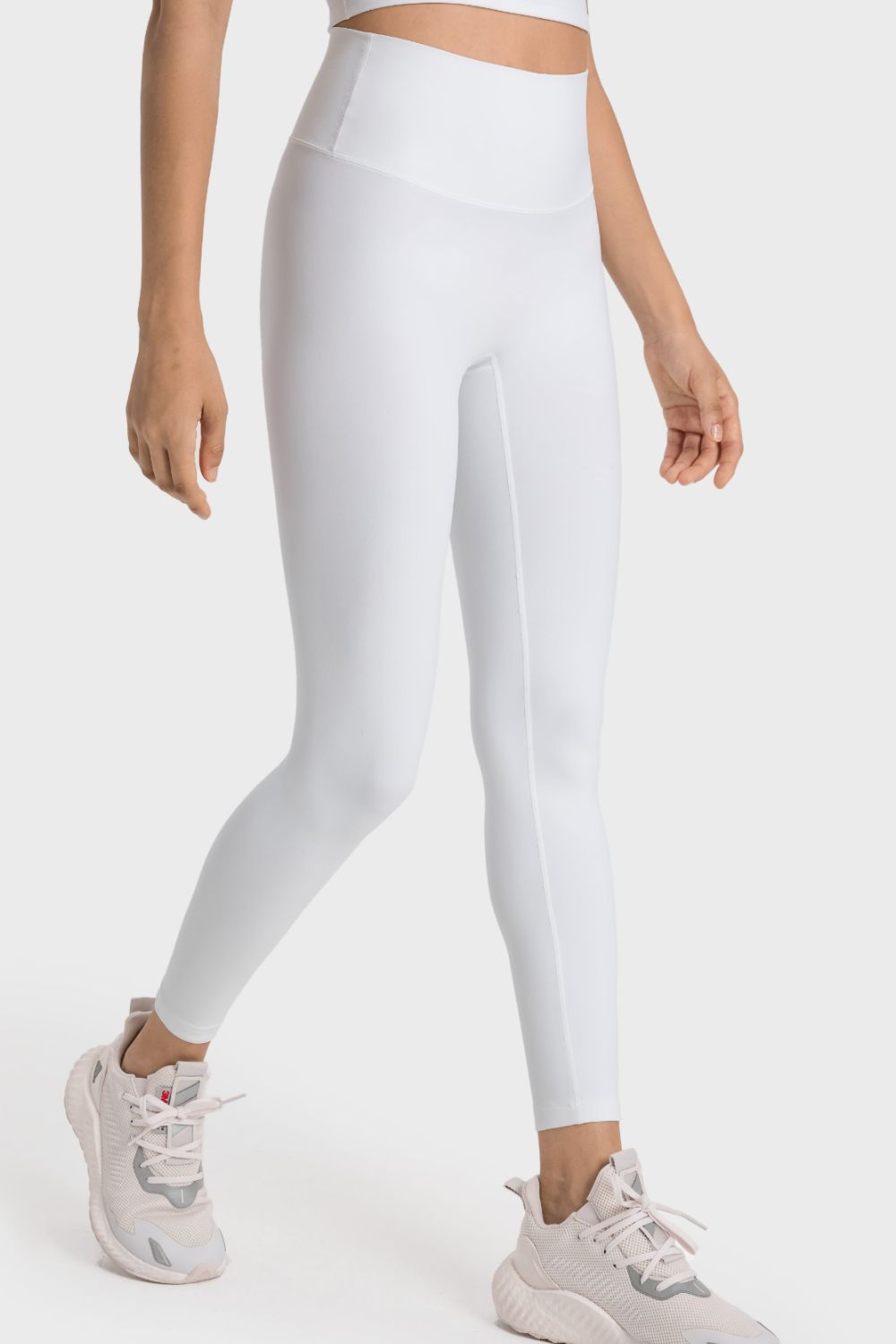 high-rise wide waistband yoga leggings