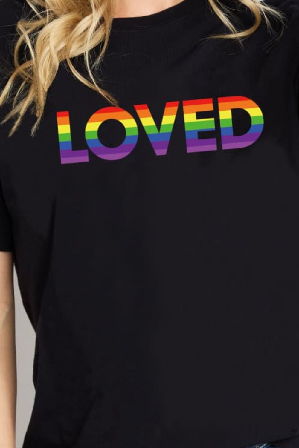 simply love loved graphic cotton t-shirt