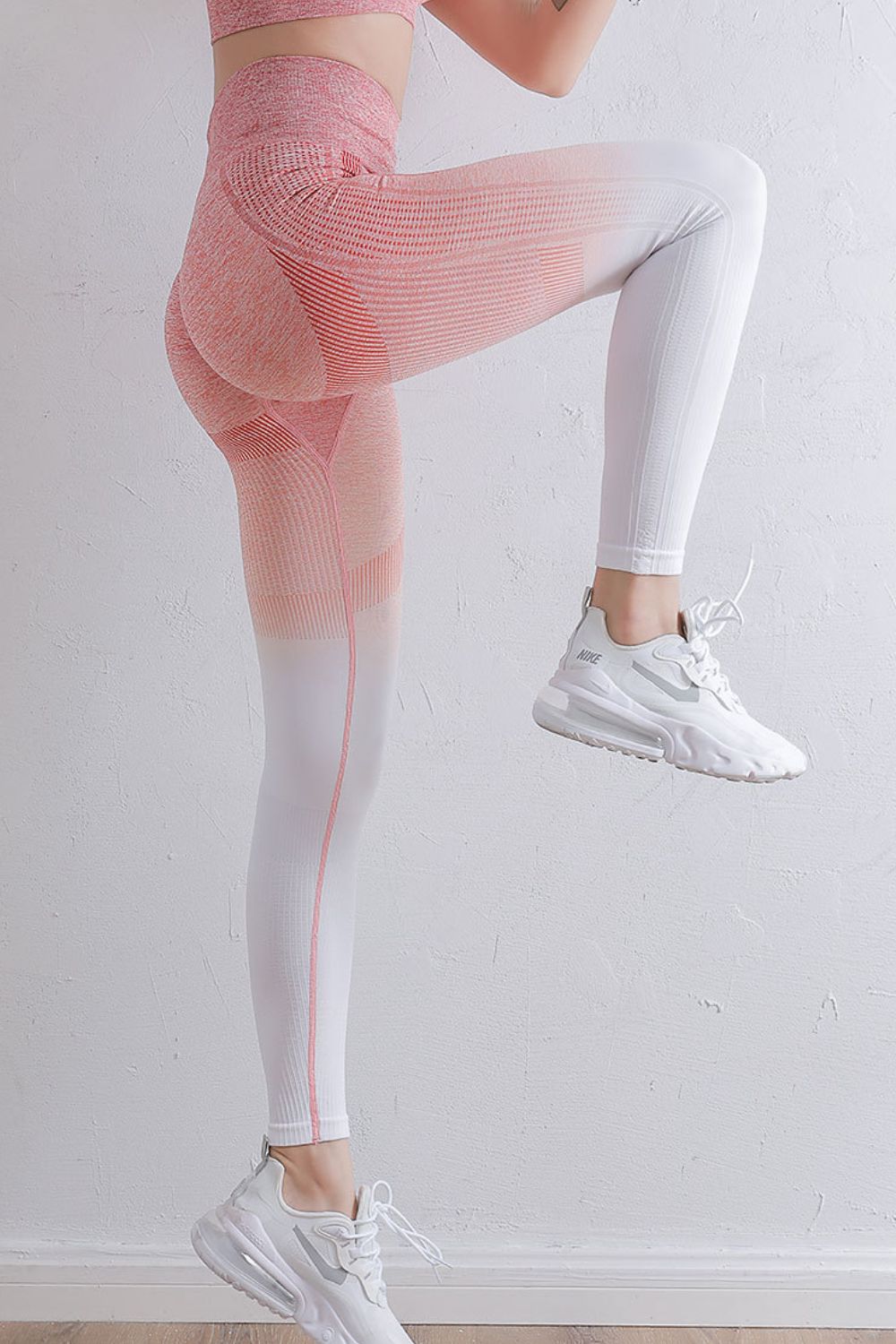 gradient high waist sports leggings