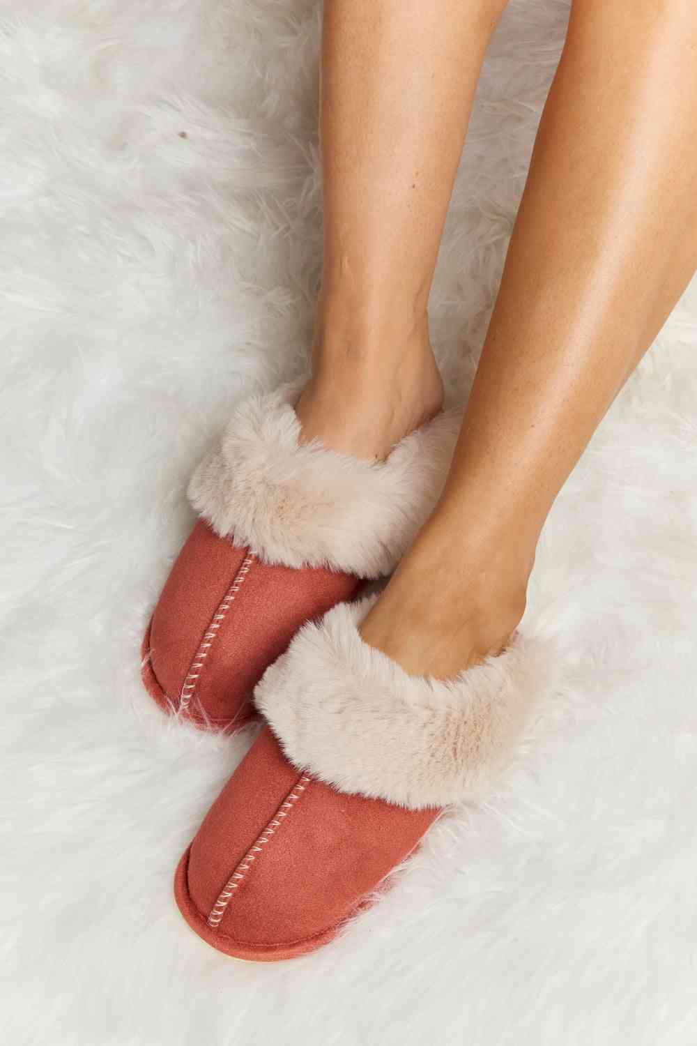 melody fluffy indoor slippers