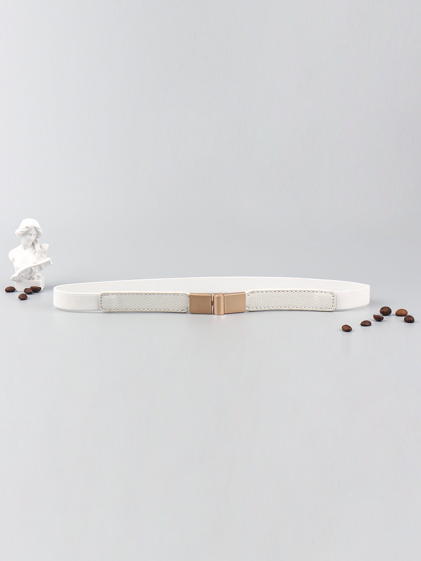 pu elastic skinny belt