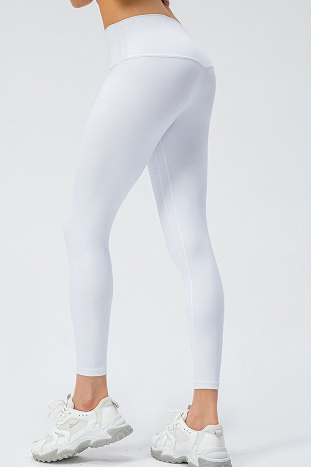 wide waistband slim fit active leggings