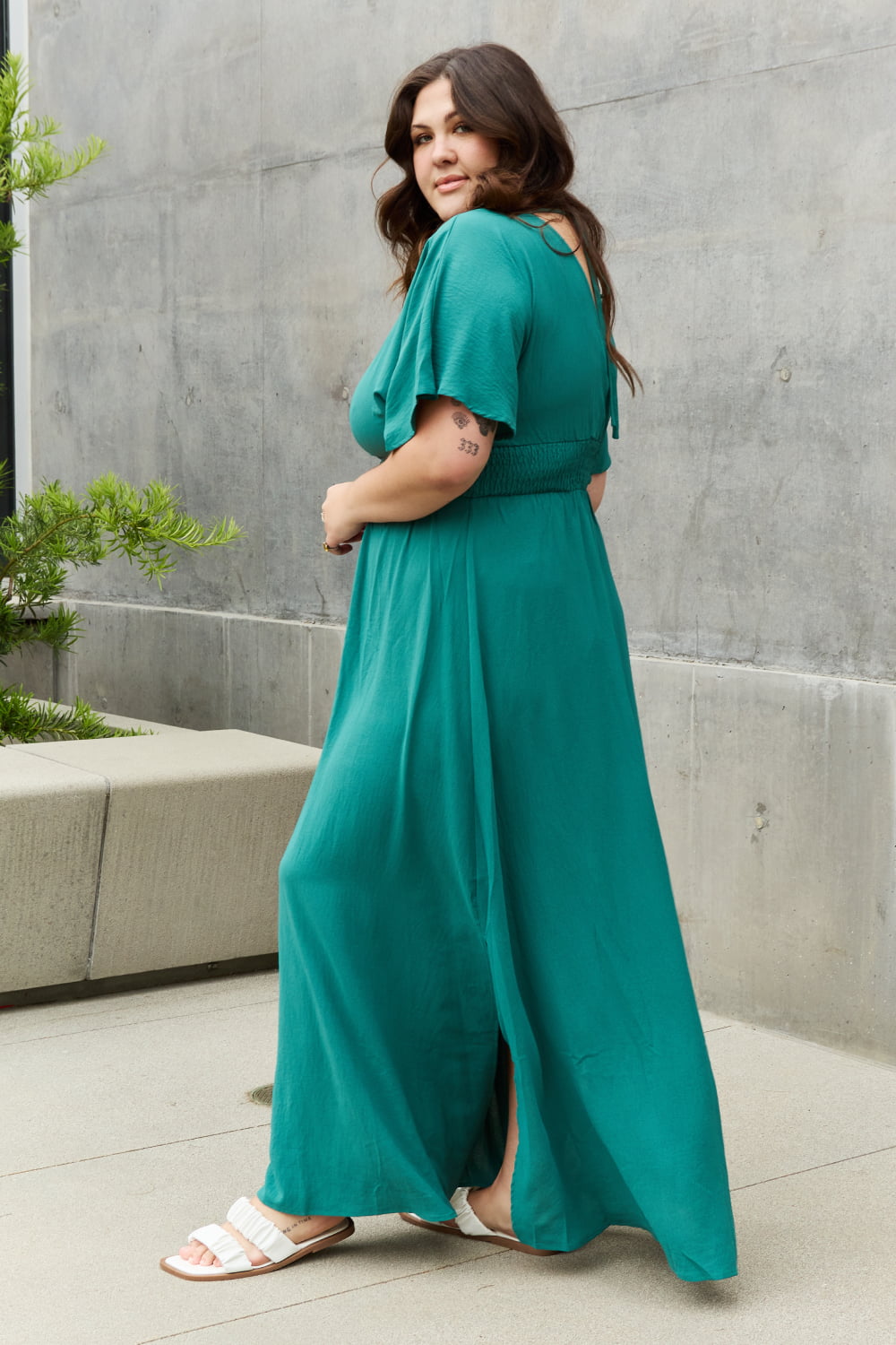 oddi full size woven wrap maxi dress