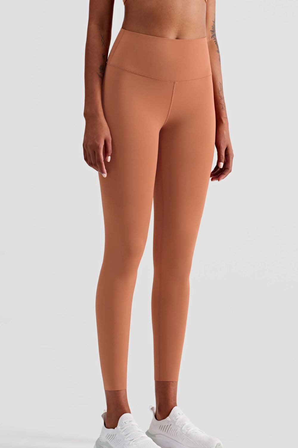 ankle-length high-rise yoga leggings