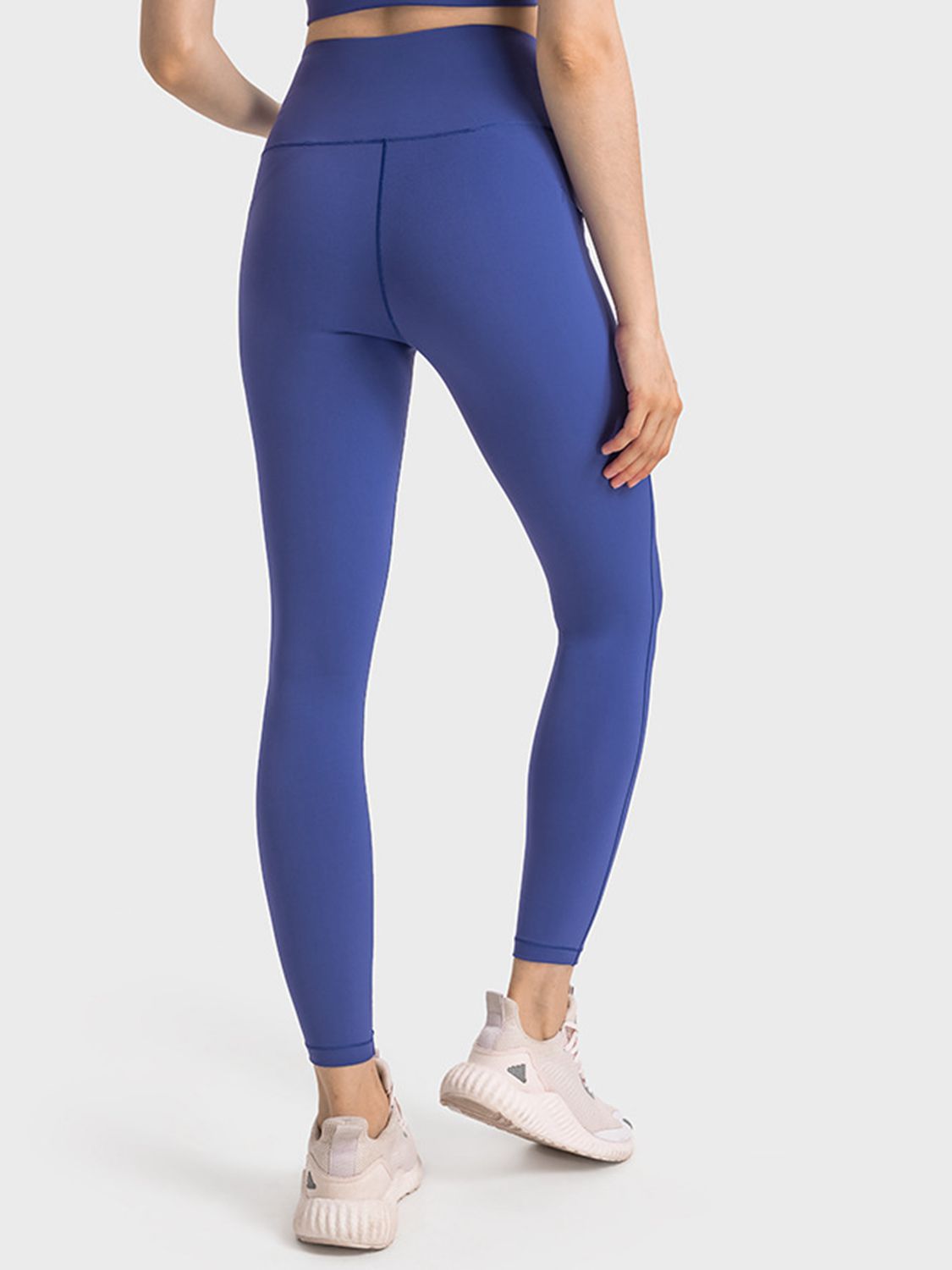 wide waistband slim fit long sports leggings