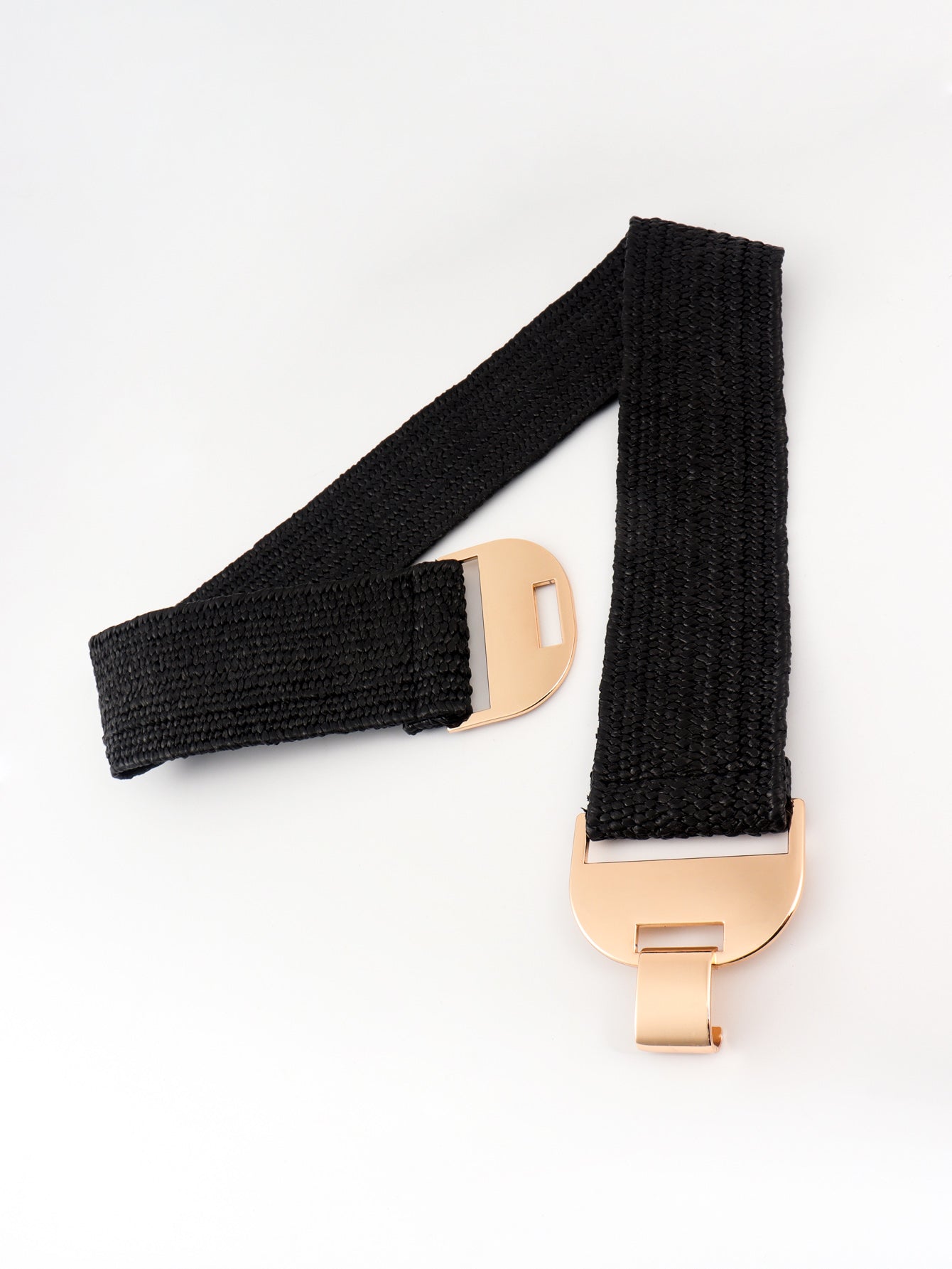 alloy buckle elastic belt