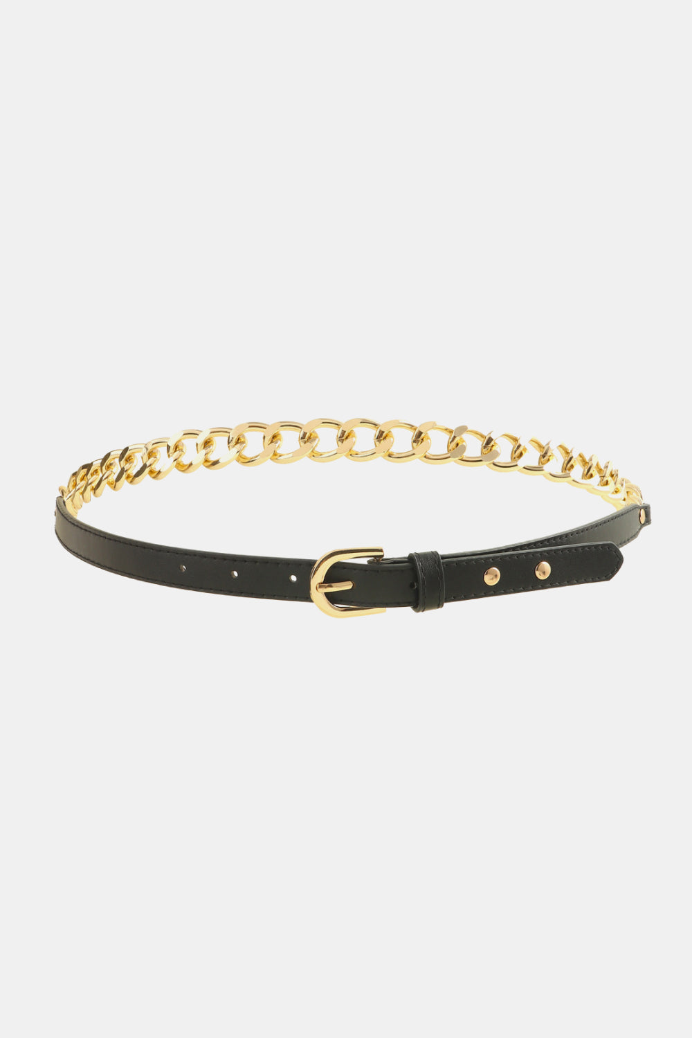 pu leather chain belt