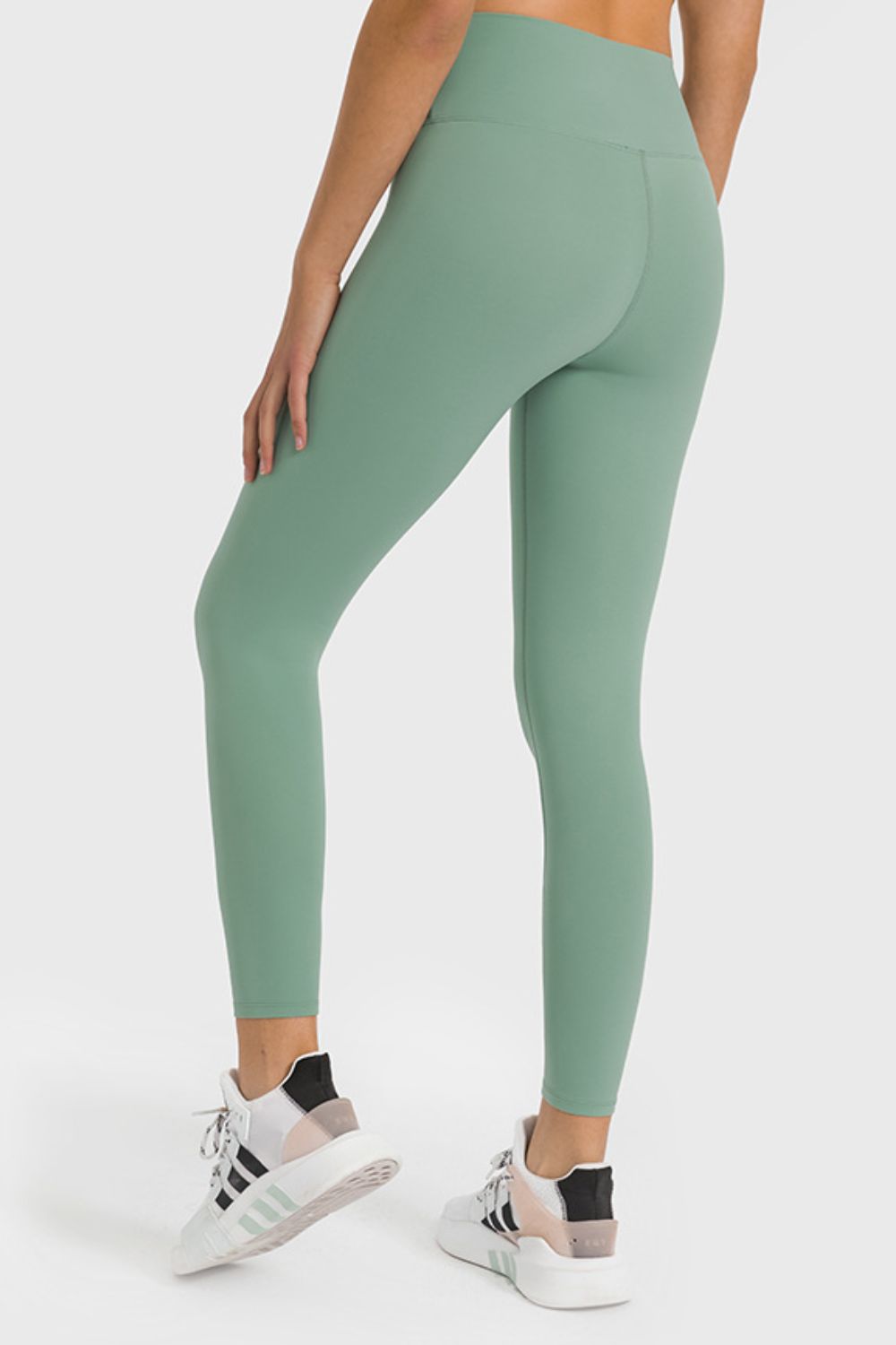 high waist ankle-length yoga leggings