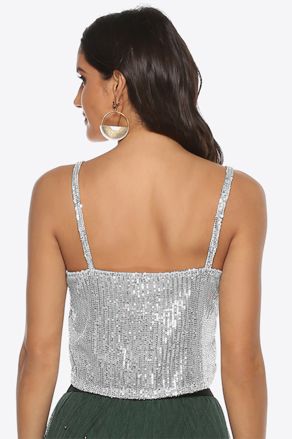 sequin cropped cami