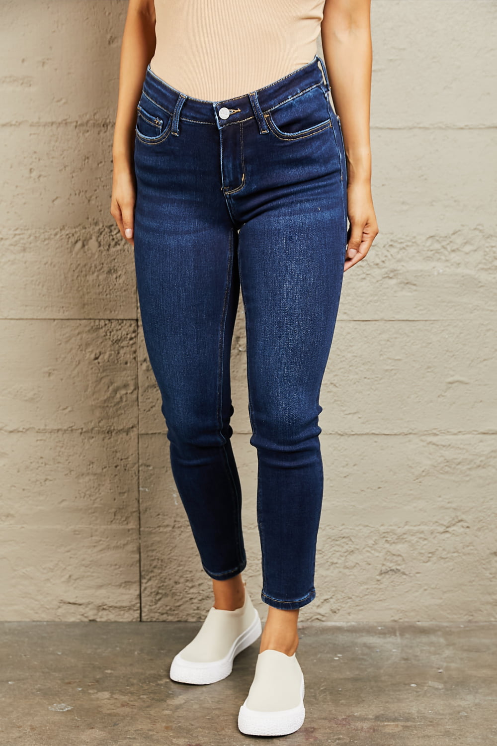 bayeas mid rise slim jeans