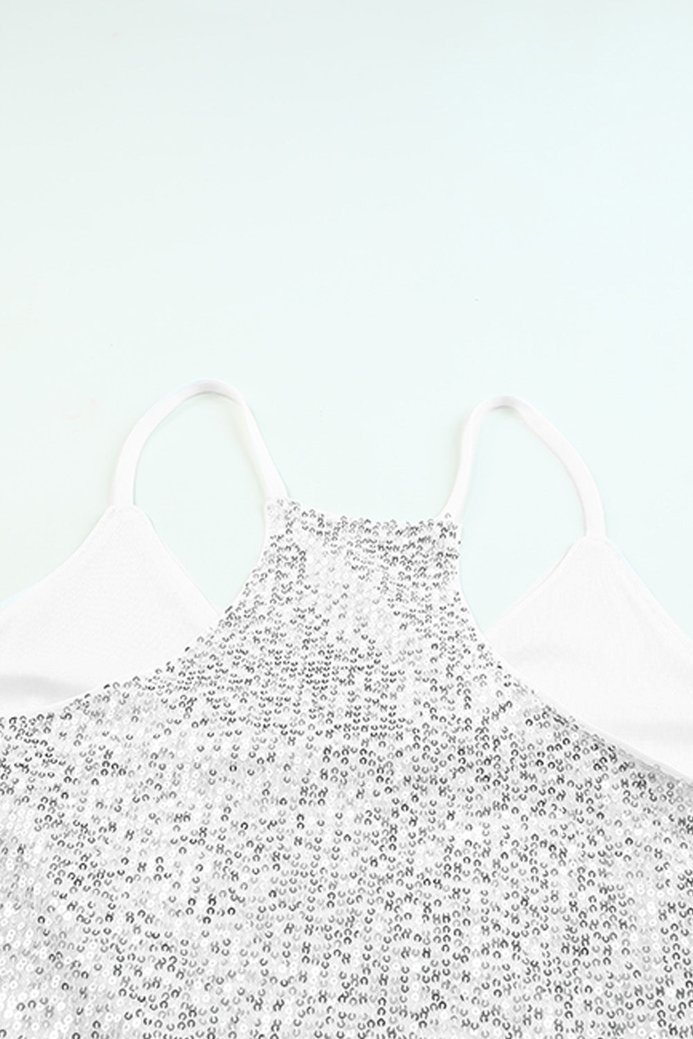 sequin v-neck cami top