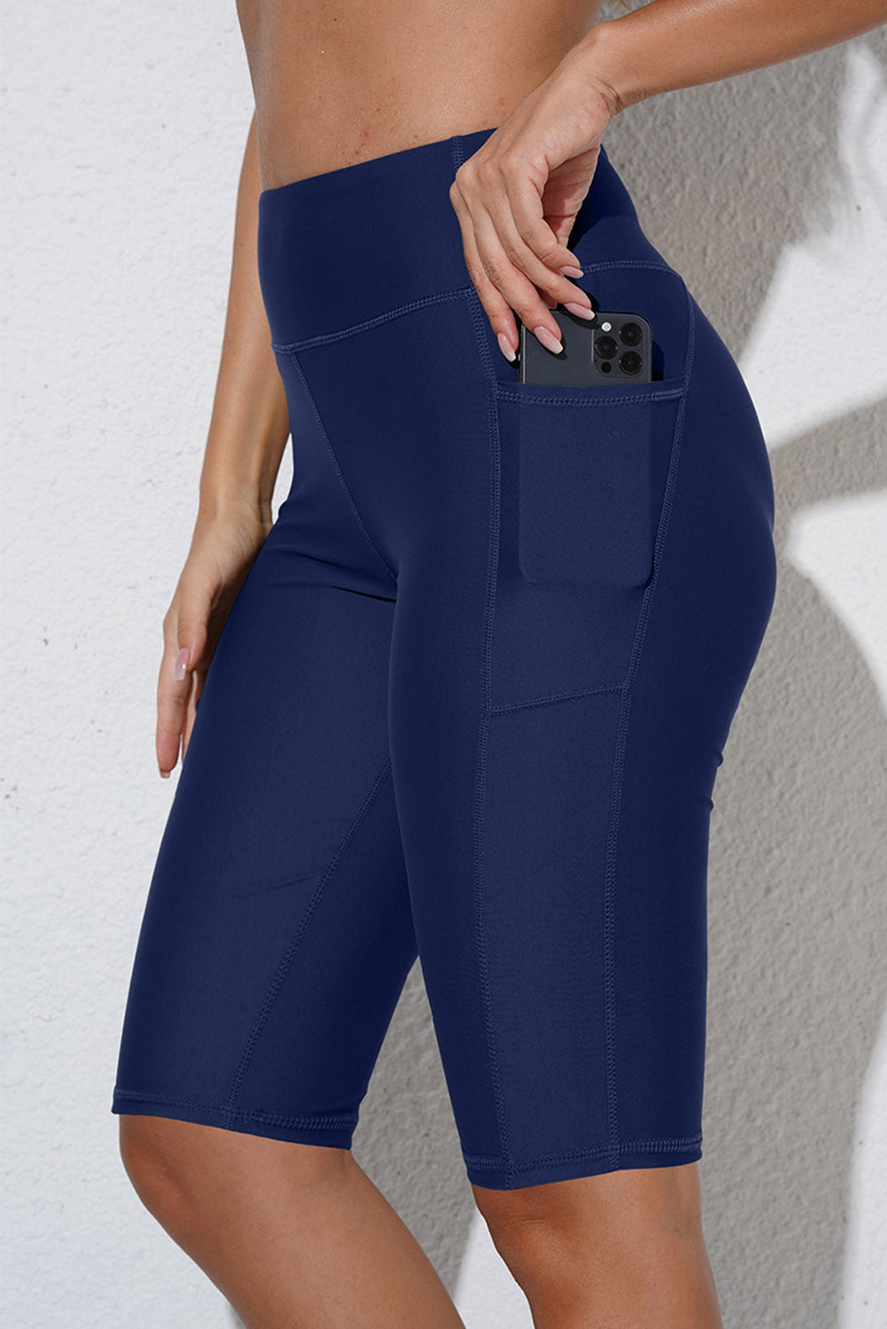 full size swim biker shorts with pockets