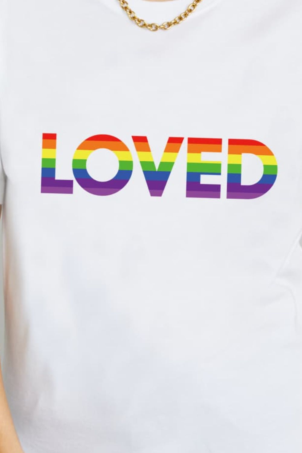 simply love loved graphic cotton t-shirt