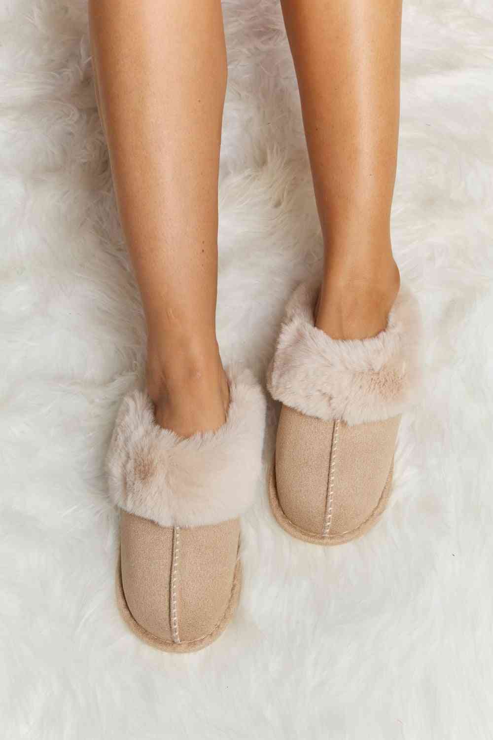 melody fluffy indoor slippers