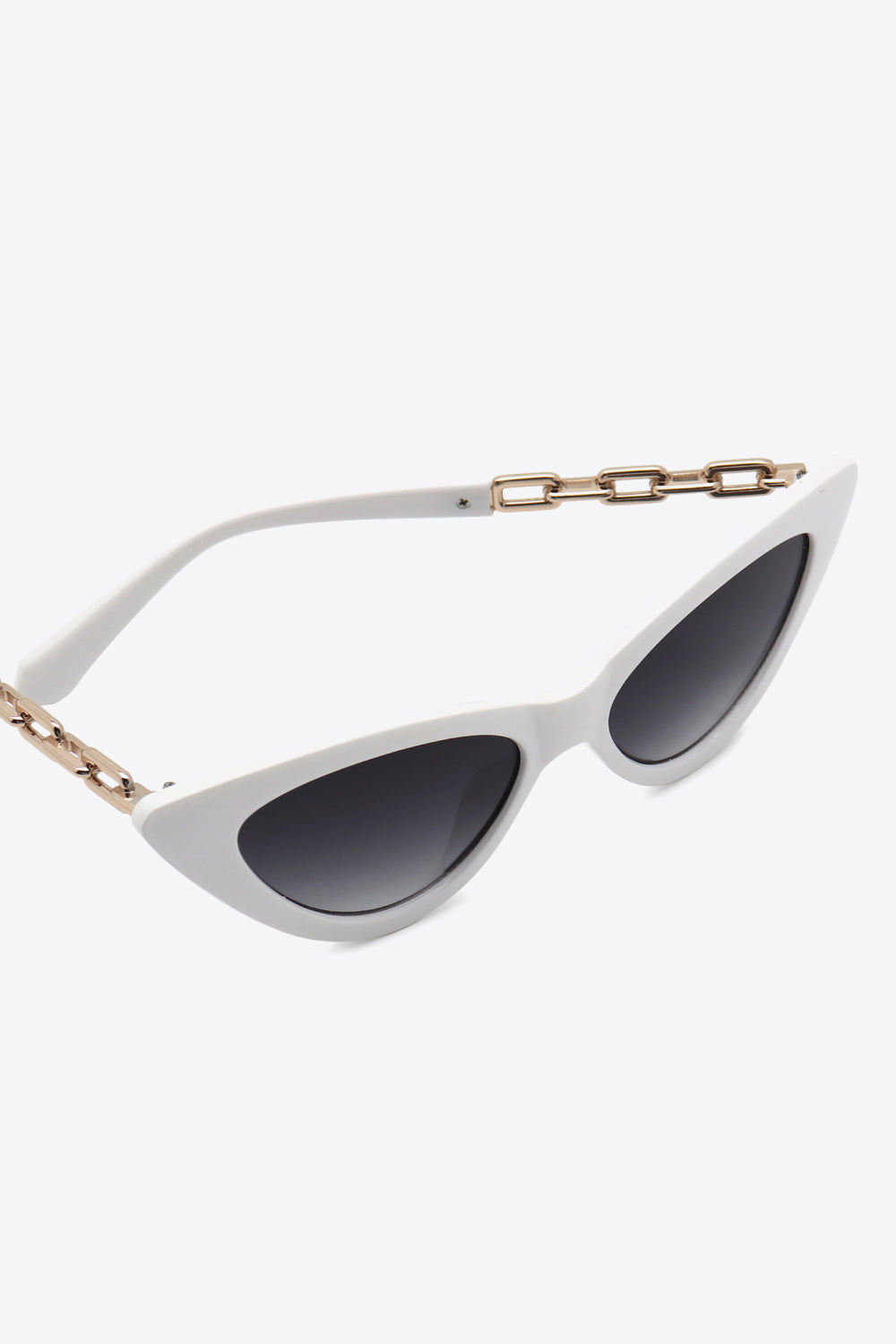 chain detail cat-eye sunglasses