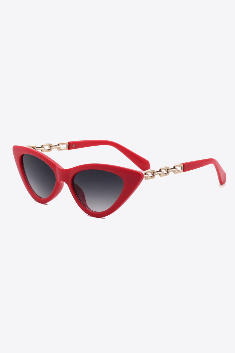 chain detail cat-eye sunglasses