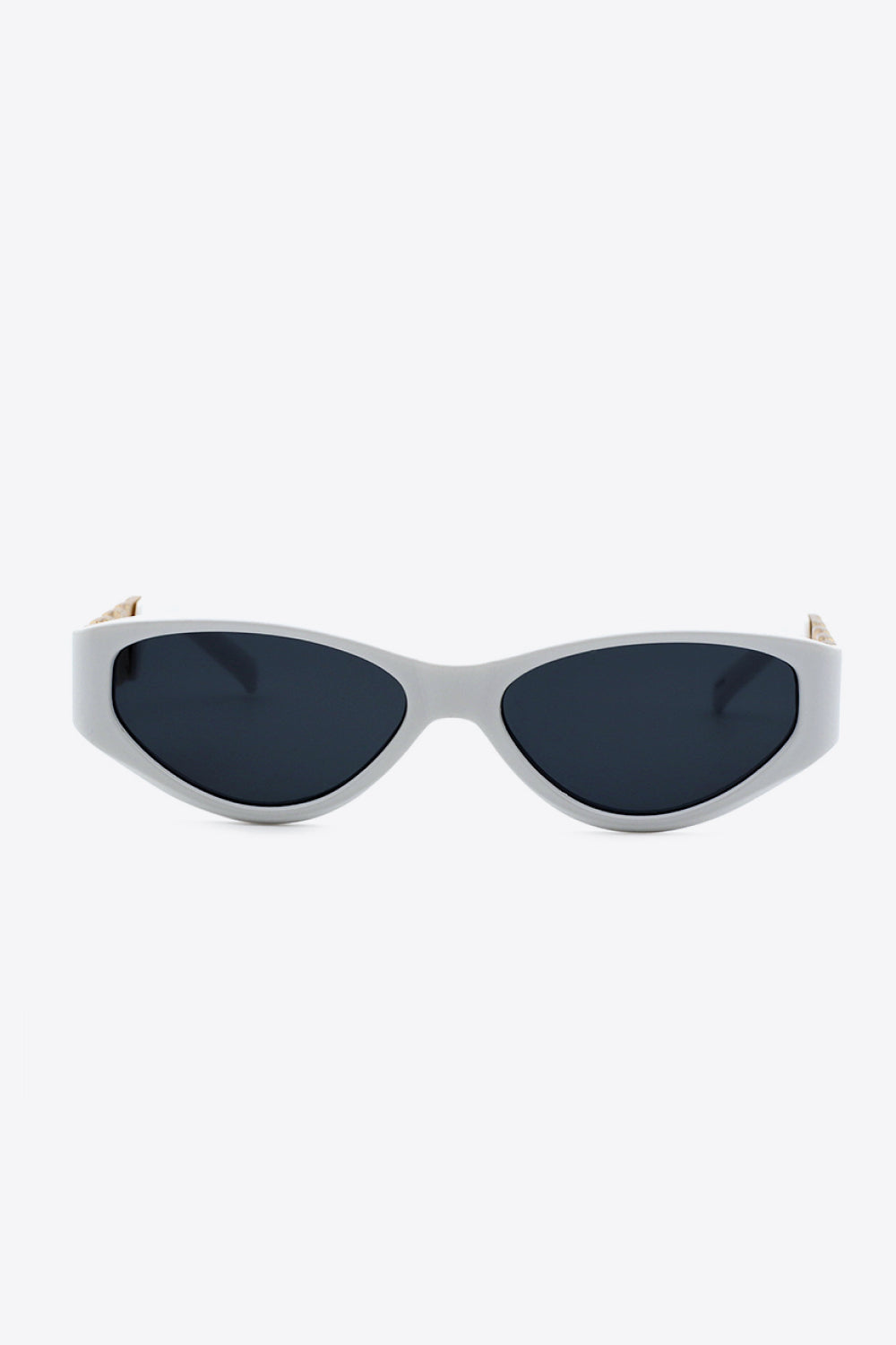 chain detail temple cat eye sunglasses