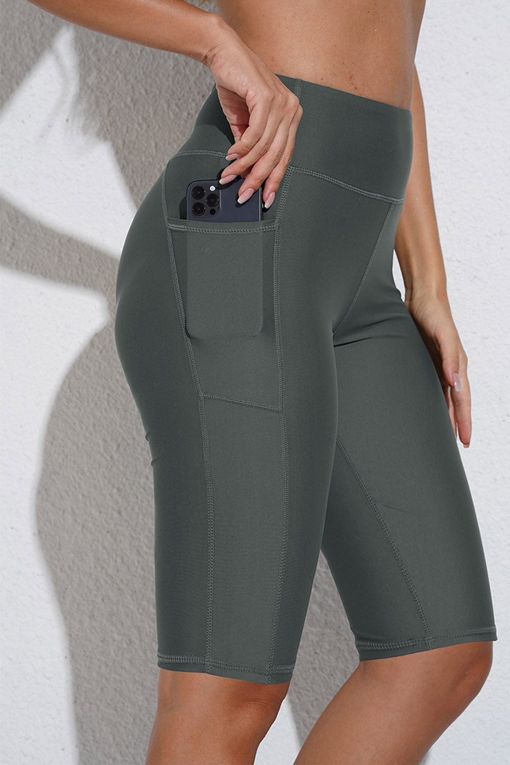 full size swim biker shorts with pockets